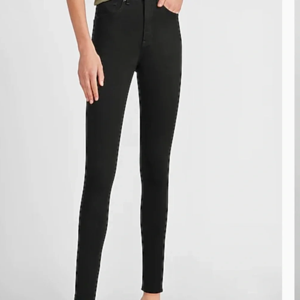 SALE❤️NEW HIGH WAISTED BLACK SUPER-SOFT SKINNY JEANS❤️❤️ - Picture 5 of 9